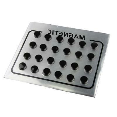 12 paia di orecchini magnetici neri per