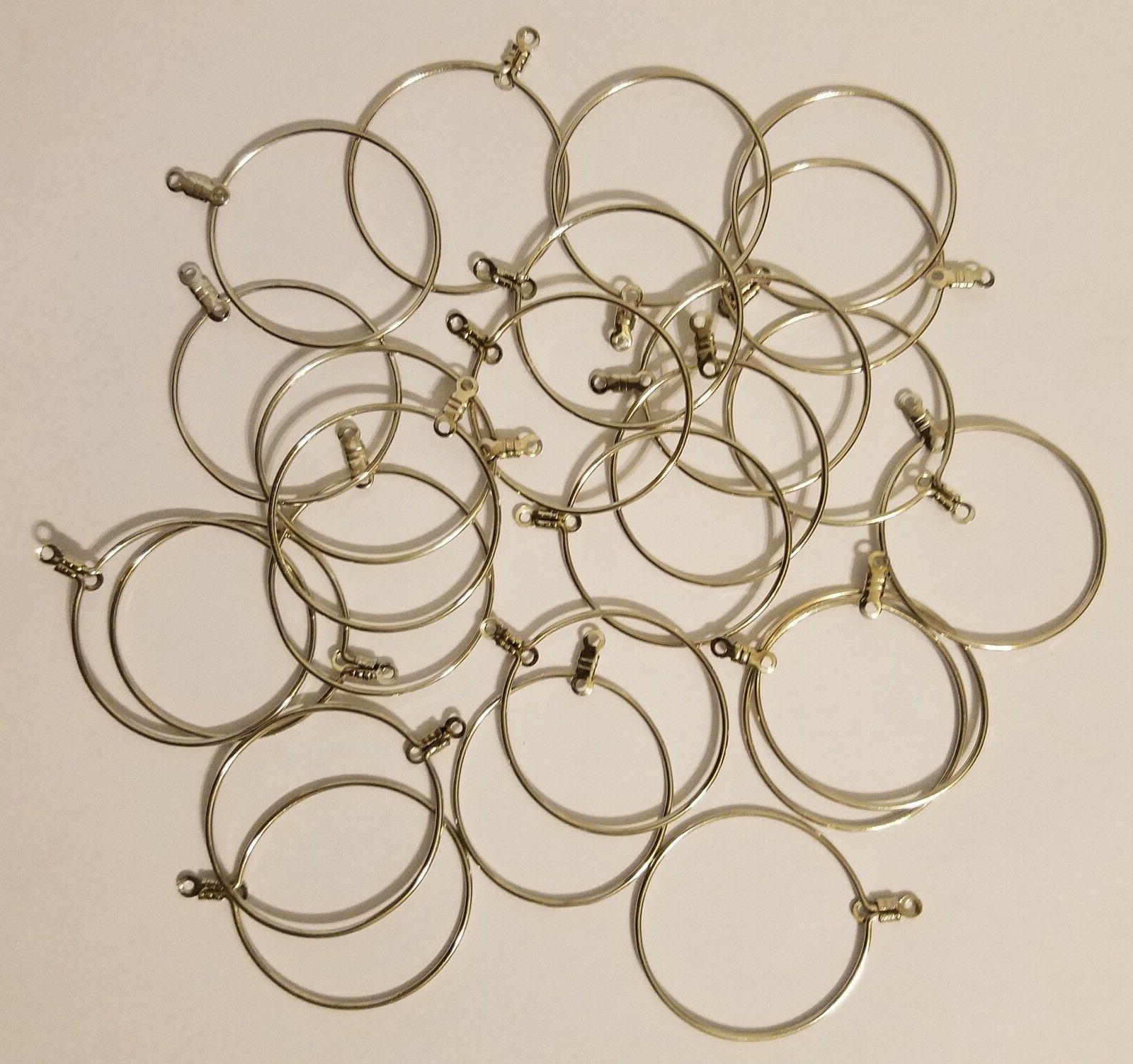 12 paio argento cerchio orecchini fai da