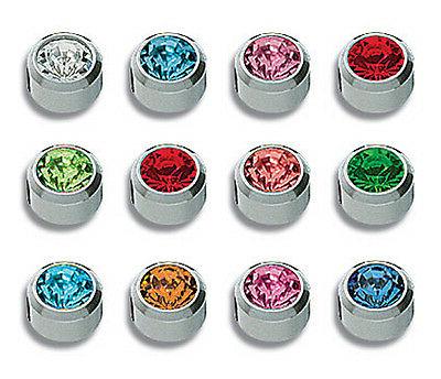 12x orecchini bianco pietre 12farben 3 95mm