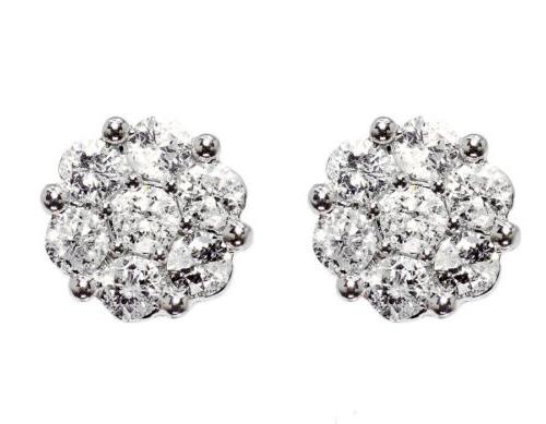 14k oro bianco da uomo donna diamante