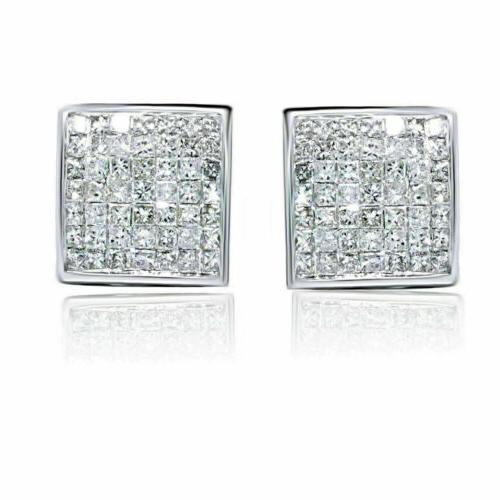 14k oro bianco uomo donna lunetta taglio