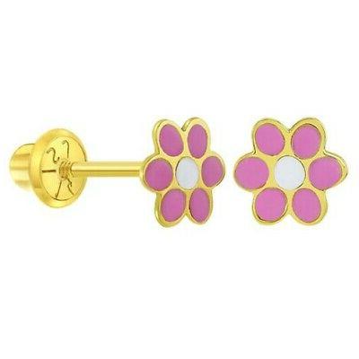 14k oro giallo bambina 5mm smalto colore