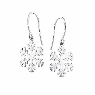 14k oro giallo lucido fiocco di neve