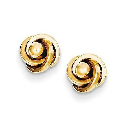 14k oro giallo nodo d amore cavo