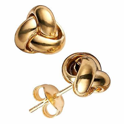 14k oro nodo d amore orecchini a
