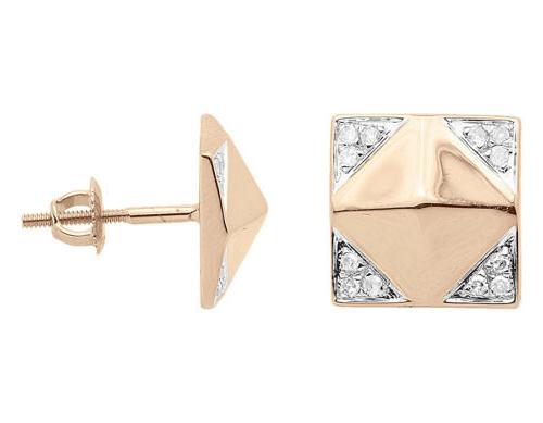 14k oro rosa da uomo donna rotondo