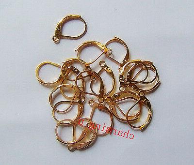 15pz ganci orecchini in ottone monachella chiusa