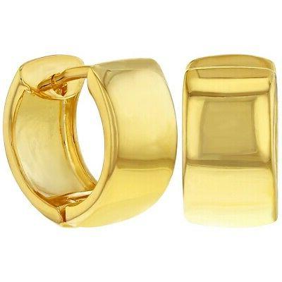 18k placcato oro comodi tinta unita orecchini