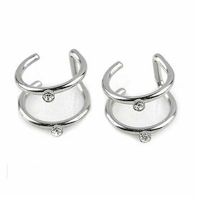1x stainless fermaglio per orecchi avvolgente con