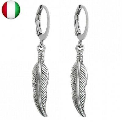 2 orecchini a cerchio con pendenti annata