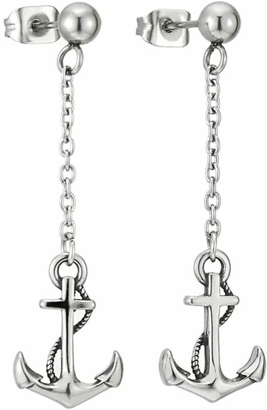 2 orecchini da uomo donna con lunga