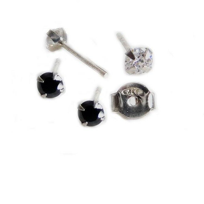 2 paia lotto orecchini in argento 925