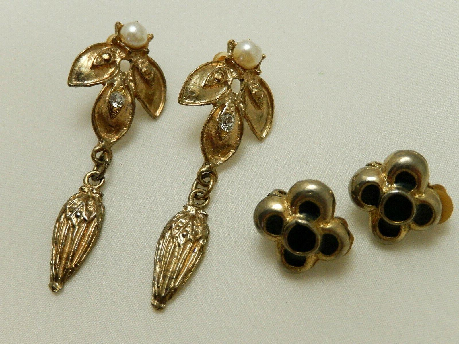 2 paia orecchini vintage originale anni 50