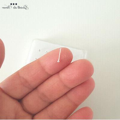 20 piercing rotondi palline argento 925 percent