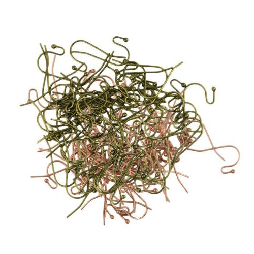 200pcs francese ottone filo orecchino ganci ami