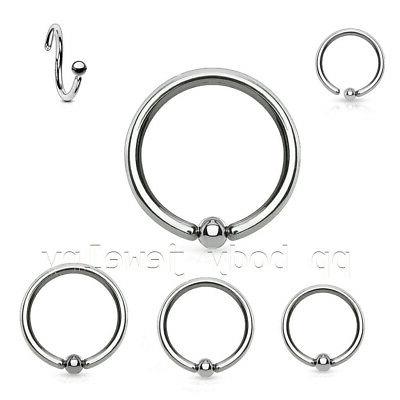 20g 2mm fisso perlina chirurgico acciaio captive