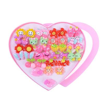 20pairs simpatici orecchini a clip con piercing