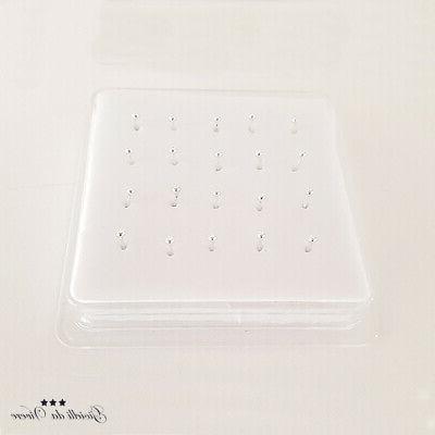 20x piercing argento ipoallergenico 925 percent 1