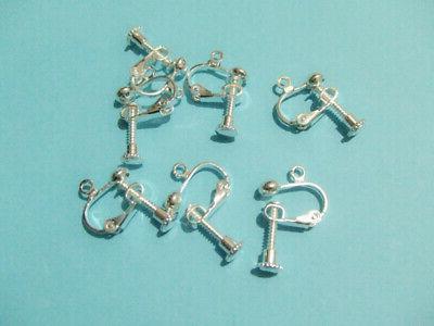 2coppie ganci supporti per orecchini senza buco