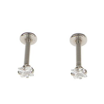 2x 16g in acciaio piazza helix orecchini