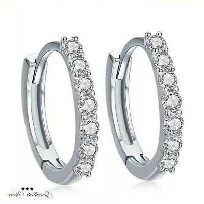 2x orecchini donna chiusura clip argento 925