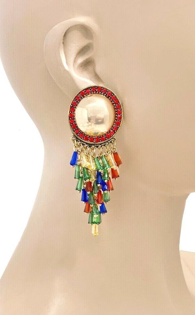 3 25 lungo alla moda multicolore perline