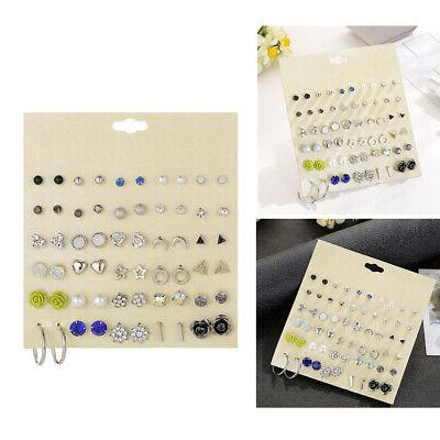 30 paia di orecchini in lega assortiti