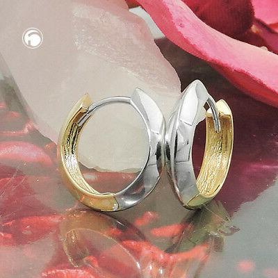 375 oro donna orecchini a cerchio giallo