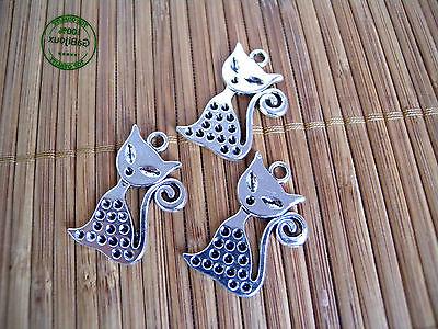 4 charms charm ciondolo gatto gattino bigiotteria