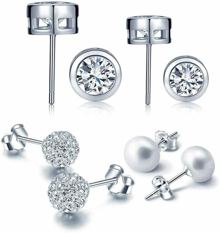 4 coppie basic 925 set di orecchini