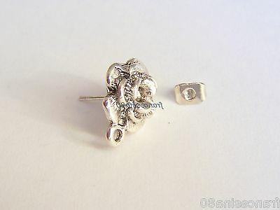 4 ganci basi orecchini a rosa 11mm