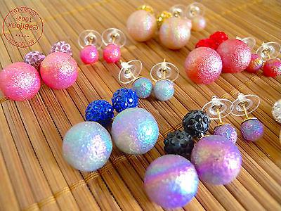4 orecchini bubble donna ragazza earrings colorati