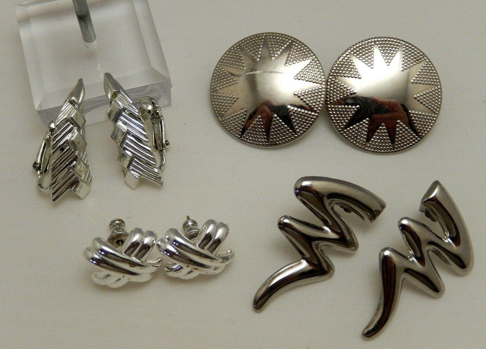 4 paia orecchini vintage originale anni 80