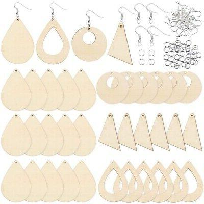 4 stili pendenti per orecchini in legno
