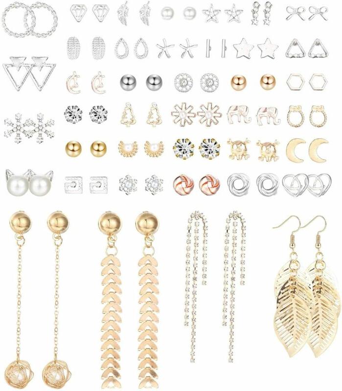 40 paia orecchini set per donna ragazza