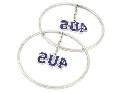 4us orecchini cerchi donna 4uor0161 acciaio list