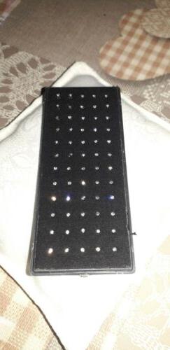 5 orecchino piercing naso brillantino colorati acciaio