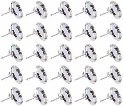 50pcs cabochon orecchini basi orecchini per fai