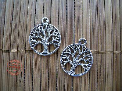 8 charms ciondolo albero della vita anallergico