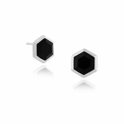 925 argento sterling 2 20ct onice nera