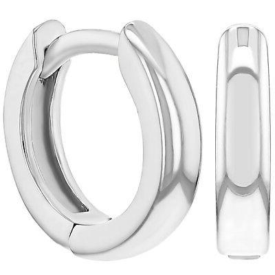 925 argento sterling semplice piccolo stretto orecchini