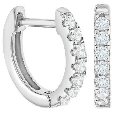925 argento sterling trasparente cz piccolo cerchio