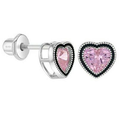 925 argento sterling young bambina lunetta zirconi