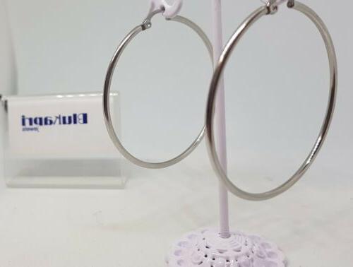 acciaio blukapri inox 5cm grande orecchini a