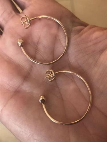 anelle grandi orecchini oro rosa nuove cerchi