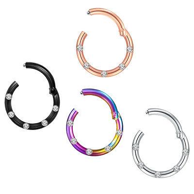 anelli del cerchio del naso di strass