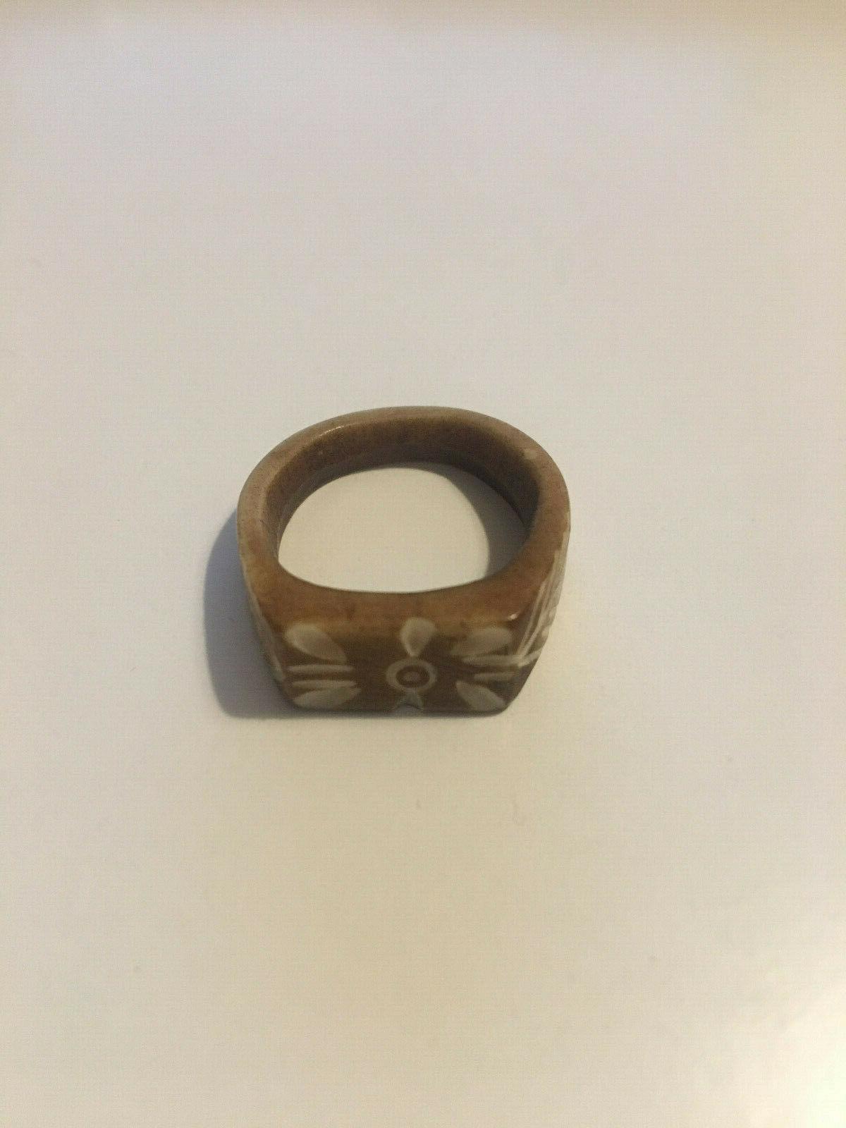 anello in avorio crema artigianale uomo donna