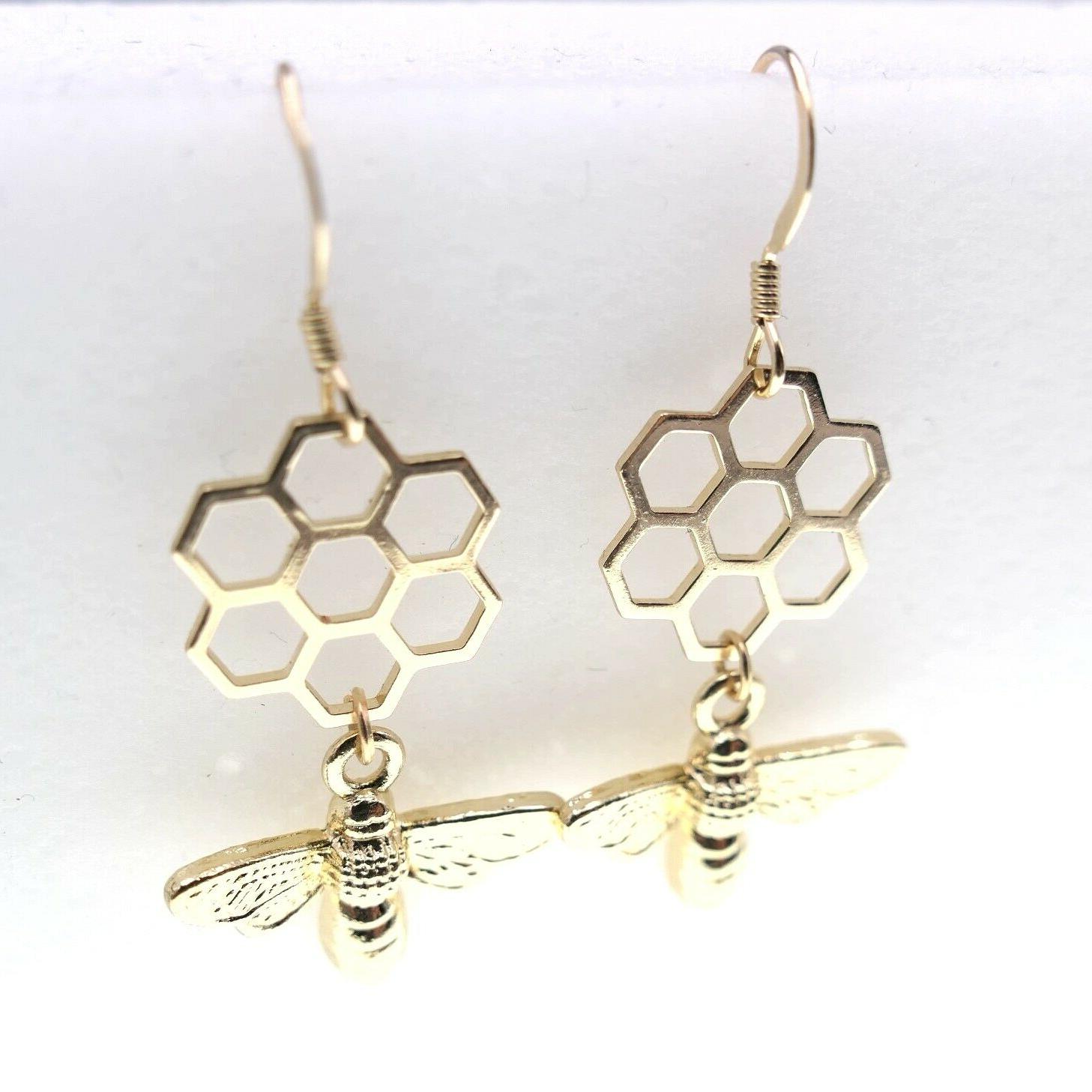 api orecchini a nido d ape argento