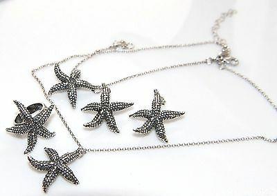 argento 925 collana donna orecchini bracciale anello