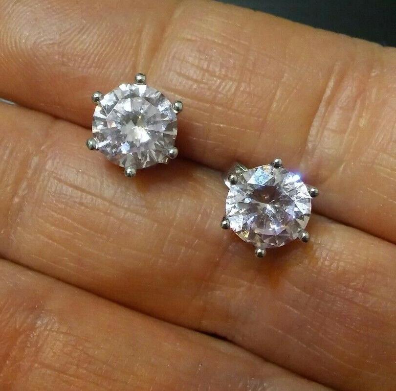 argento 925 orecchini donna punto luce brillanti